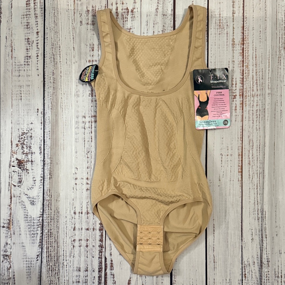 Fix Shapewear‎ by WunderWear Seamless Firm Control Shapewear Bodysuit L/XL NWT